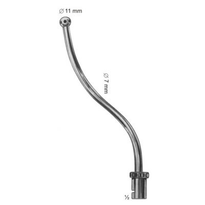 For tonsillectomy, oral-and laryngeal  operations 180 mm